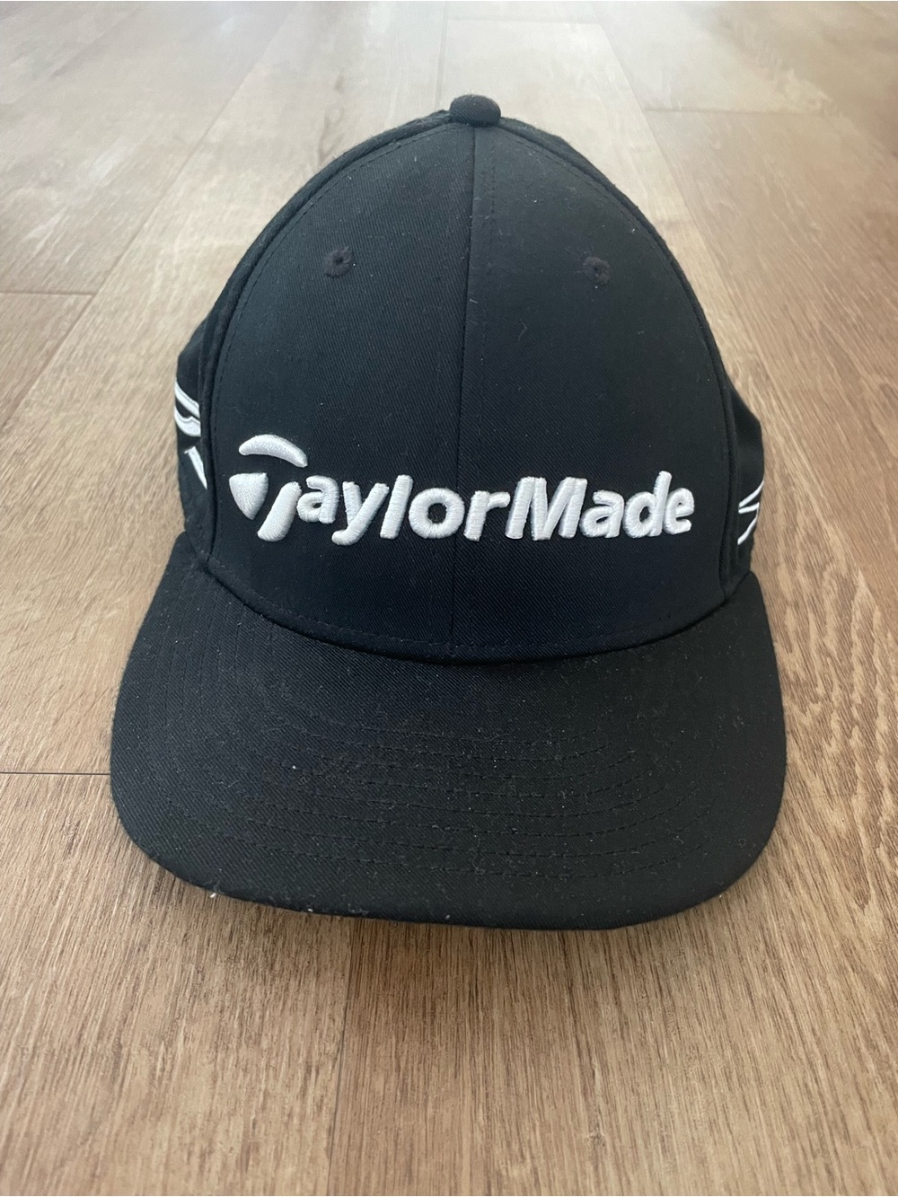 TaylorMade Black and White Logo Golf Cap
